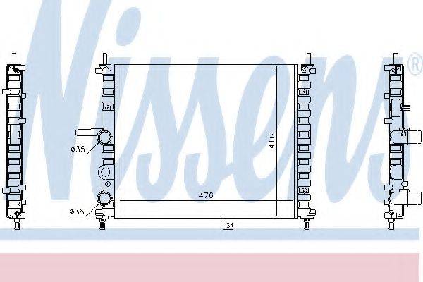 NISSENS 617878 Радіатор, охолодження двигуна