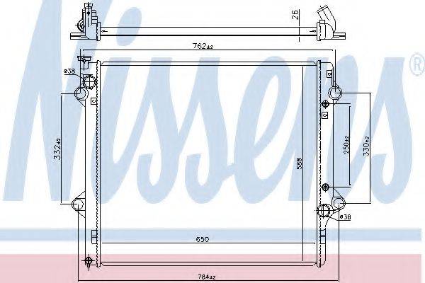 NISSENS 64661 Радіатор, охолодження двигуна