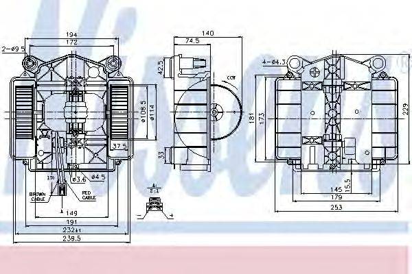 NISSENS 87110 Вентилятор салону