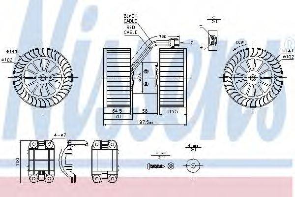 NISSENS 87115 Вентилятор салону