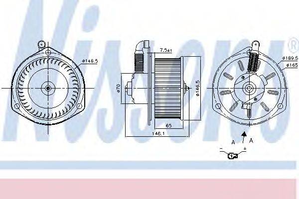 NISSENS 87163 Вентилятор салону