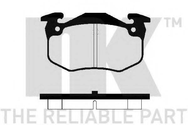 NK 223930 Комплект гальмівних колодок, дискове гальмо