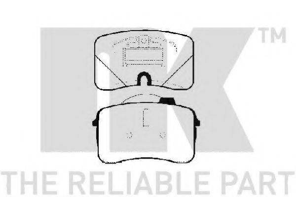 NK 224730 Комплект гальмівних колодок, дискове гальмо