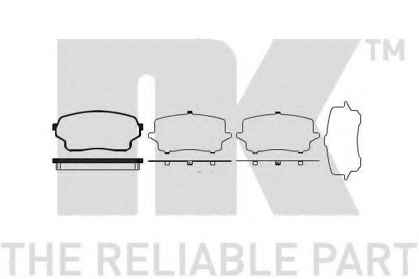NK 225219 Комплект гальмівних колодок, дискове гальмо