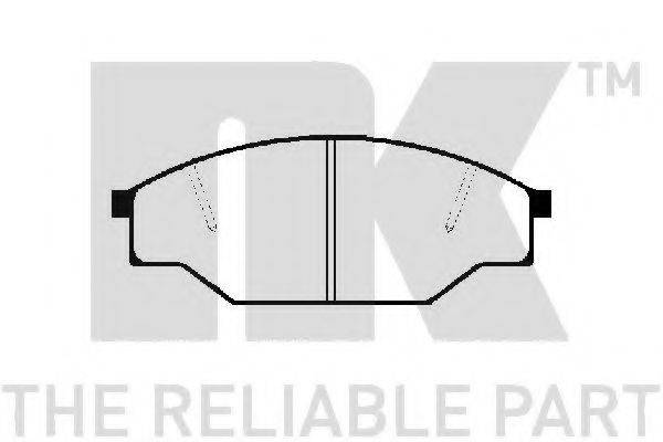 NK 229963 Комплект гальмівних колодок, дискове гальмо