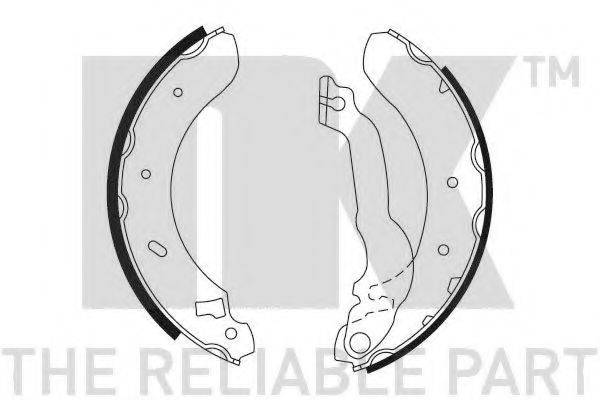 NK 2725537 Комплект гальмівних колодок