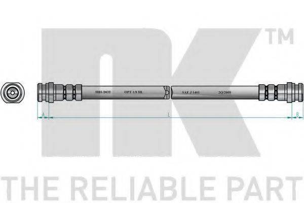 NK 855231 Гальмівний шланг
