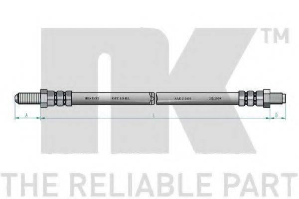 NK 852566 Гальмівний шланг