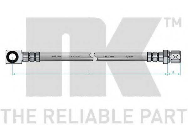 NK 853612 Гальмівний шланг