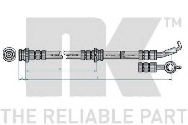 NK 853011 Гальмівний шланг