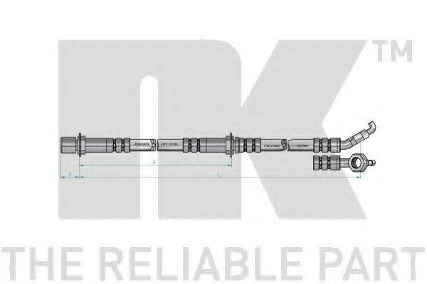 NK 854595 Гальмівний шланг