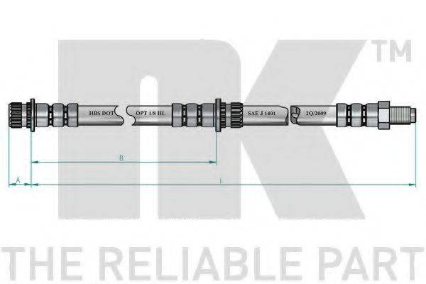 NK 853050 Гальмівний шланг