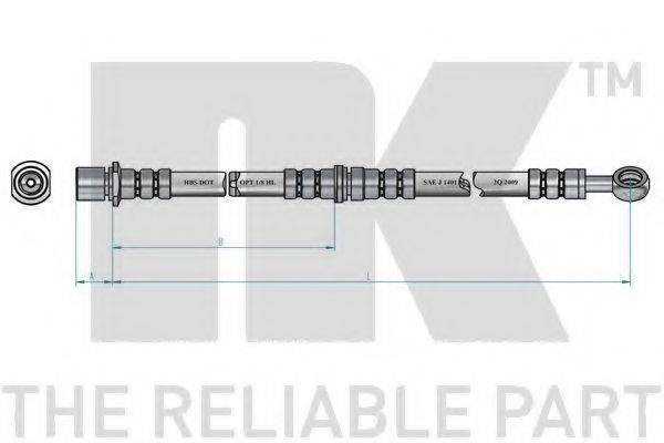NK 854408 Гальмівний шланг