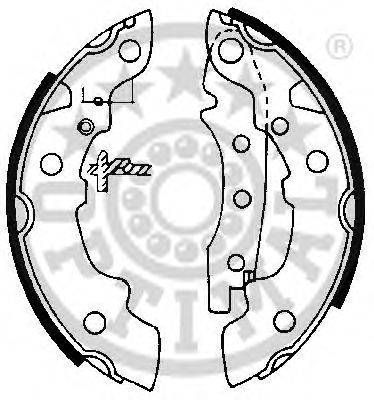 OPTIMAL BB0380 Комплект гальмівних колодок