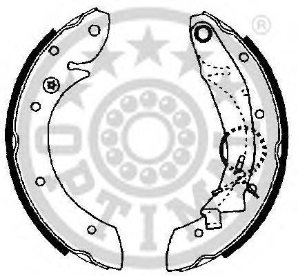 OPTIMAL BB4190 Комплект гальмівних колодок