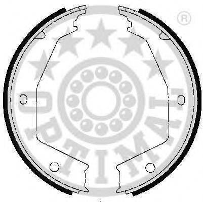 OPTIMAL BB7248 Комплект гальмівних колодок