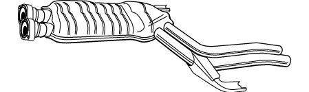 WALKER 21351 Середній глушник вихлопних газів