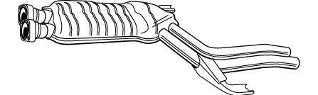 WALKER 21353 Середній глушник вихлопних газів