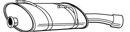 WALKER 21481 Глушник вихлопних газів кінцевий