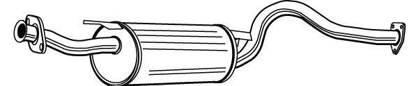 WALKER 22552 Глушник вихлопних газів кінцевий