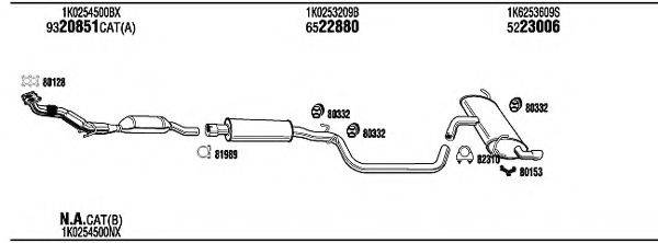 WALKER AD23046 Система випуску ОГ