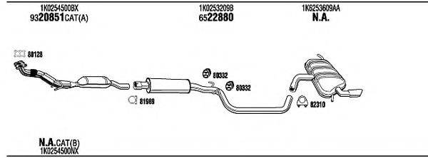 WALKER AD23065 Система випуску ОГ