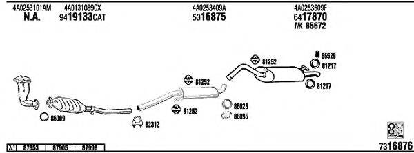 WALKER AD25107 Система випуску ОГ