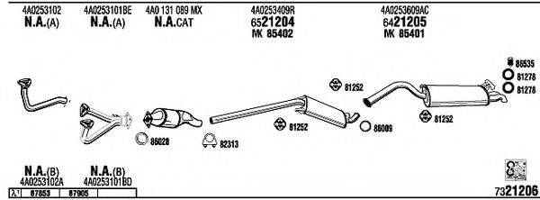 WALKER AD25146 Система випуску ОГ