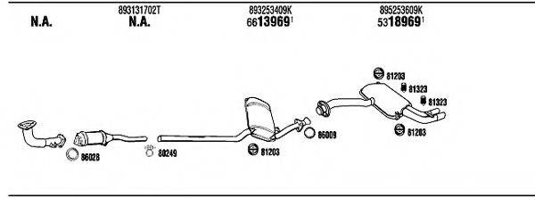 WALKER AD40324 Система випуску ОГ