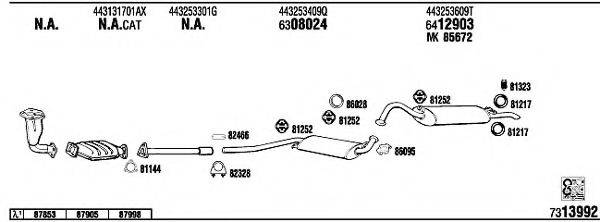 WALKER AD62811 Система випуску ОГ