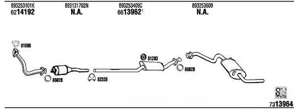 WALKER AD80306 Система випуску ОГ