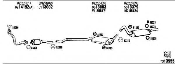 WALKER AD80449 Система випуску ОГ