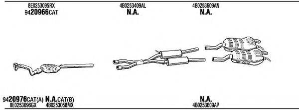 WALKER ADH08941AA Система випуску ОГ