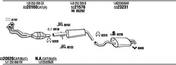 WALKER ADK05601 Система випуску ОГ