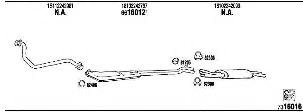 WALKER BW32404 Система випуску ОГ