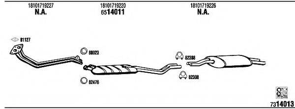 WALKER BW32528 Система випуску ОГ