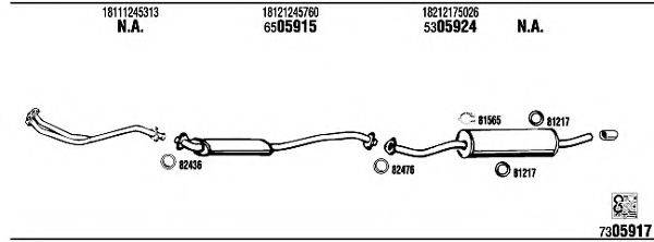 WALKER BW40012C Система випуску ОГ