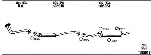 WALKER BW40233A Система випуску ОГ