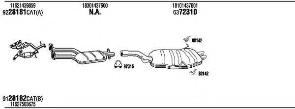 WALKER BWH09091 Система випуску ОГ