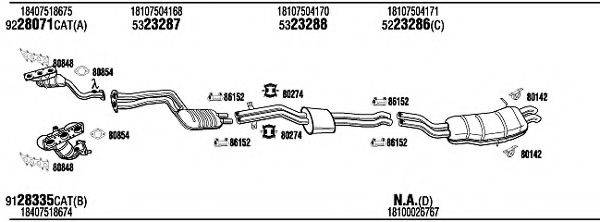 WALKER BWH15448 Система випуску ОГ