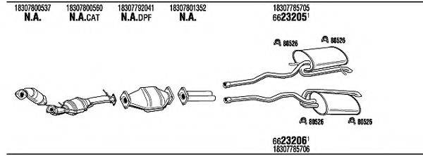 WALKER BWH17625B Система випуску ОГ