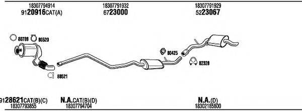 WALKER BWK58283A Система випуску ОГ