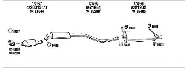 WALKER CI16006 Система випуску ОГ