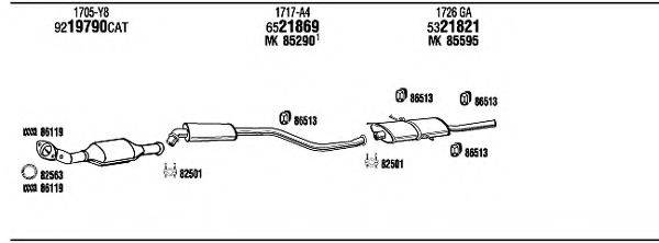 WALKER CI16008B Система випуску ОГ