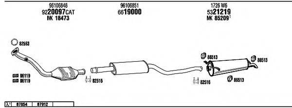 WALKER CI65025 Система випуску ОГ