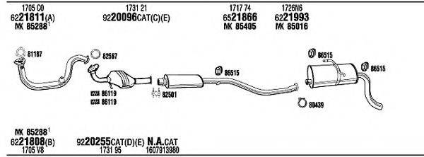 WALKER CIH05595BA Система випуску ОГ