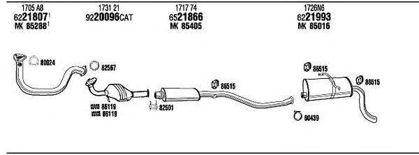 WALKER CIH05722B Система випуску ОГ