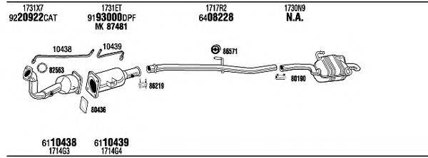 WALKER CIH16729BB Система випуску ОГ