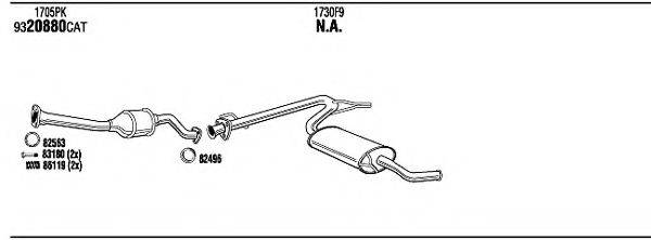 WALKER CIH16760B Система випуску ОГ