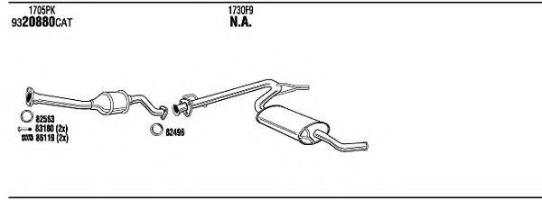 WALKER CIH16764B Система випуску ОГ